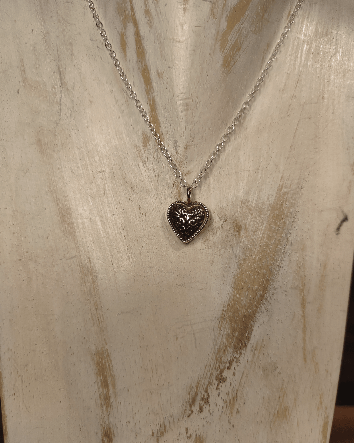 Memorial Silver Heart Ash Necklace - Sølv Lines