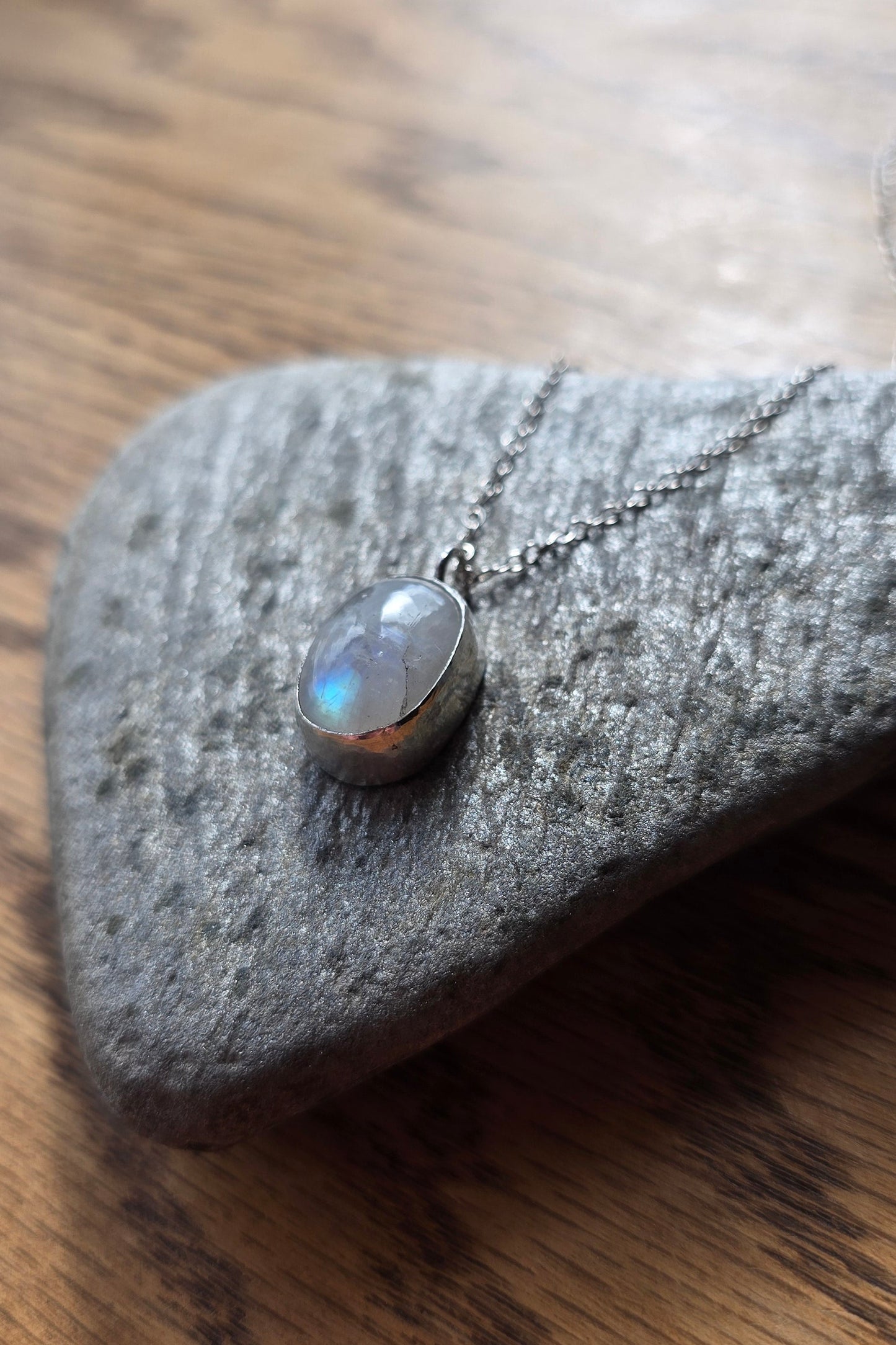 Sterling Silver Moonstone Necklace