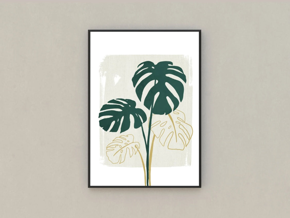 Botanical Plant Prints Set of 3