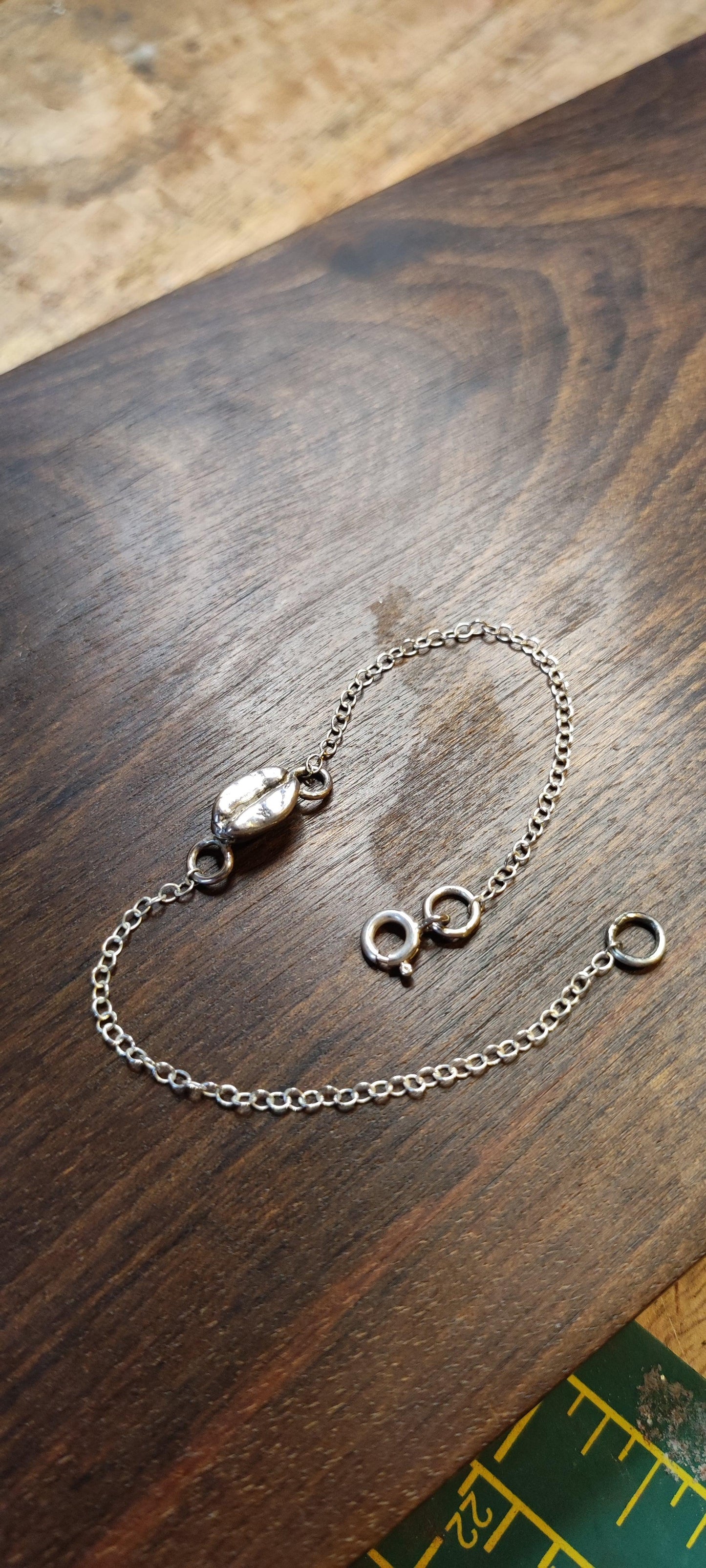 Coffee Bean Bracelet - Sølv Lines