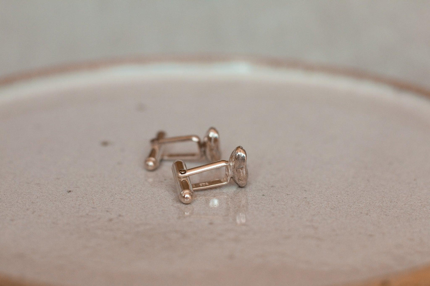 Guatemala Maragogype Sterling Silver Coffee Bean Cuff Links - Sølv Lines