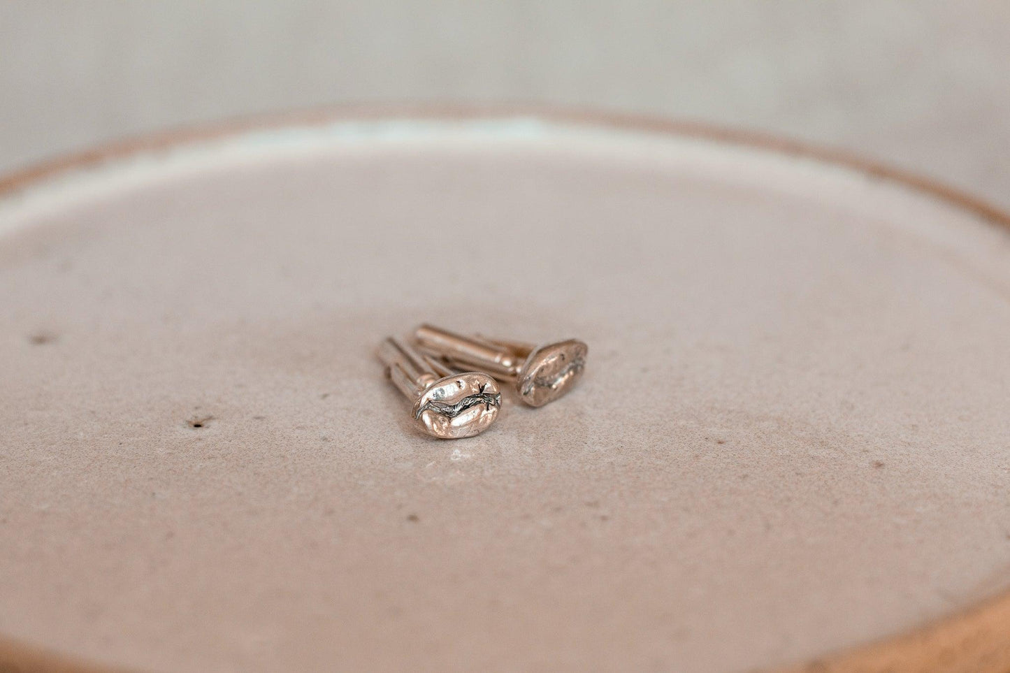 Guatemala Maragogype Sterling Silver Coffee Bean Cuff Links - Sølv Lines
