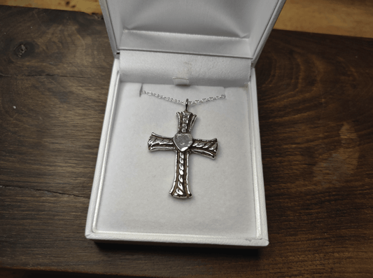 Memorial Silver Cross Ash Necklace - Sølv Lines