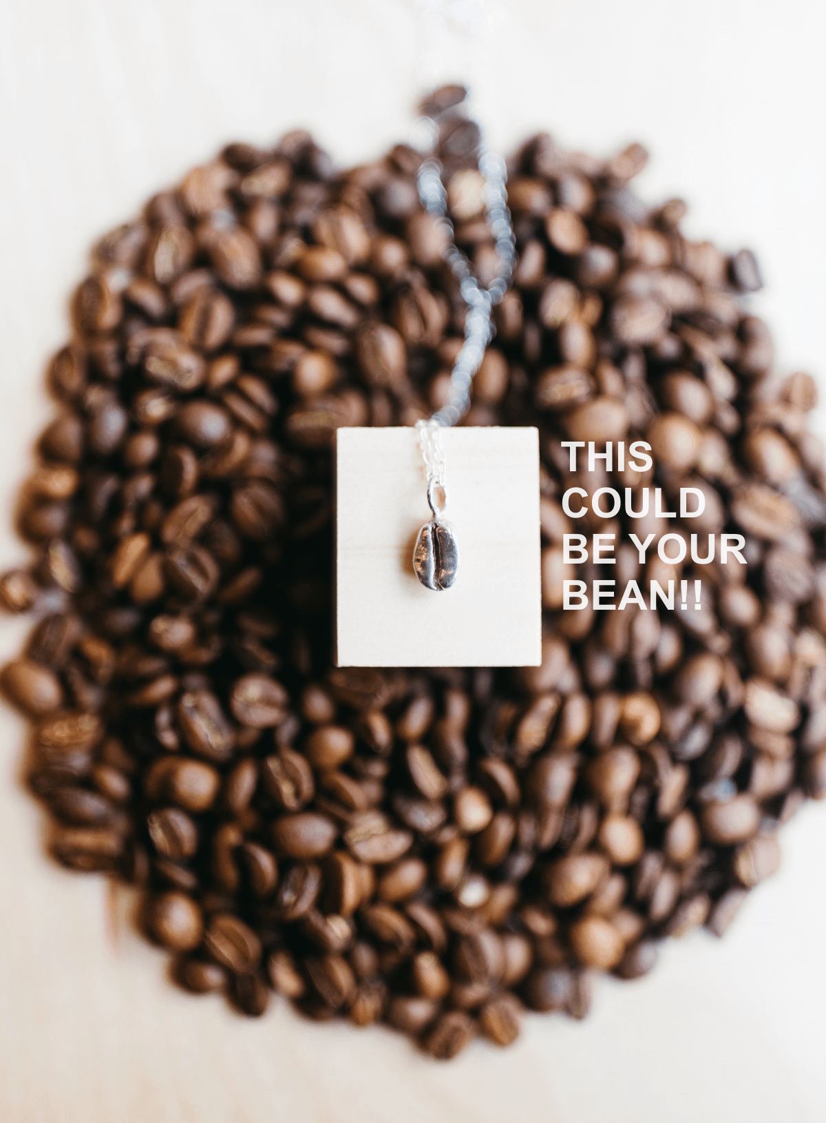 Custom Bean Necklace - Sølv Lines