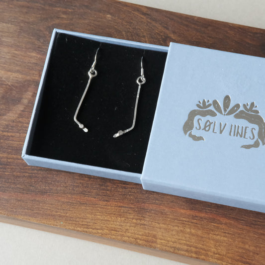 Ice Hockey Drop Earrings