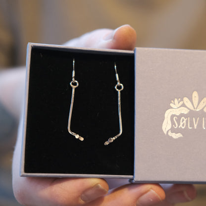 Ice Hockey Drop Earrings