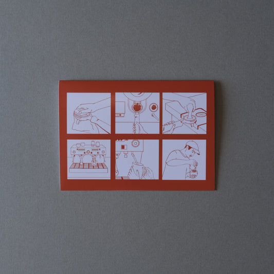 Barista Coffee Brewing Process Print