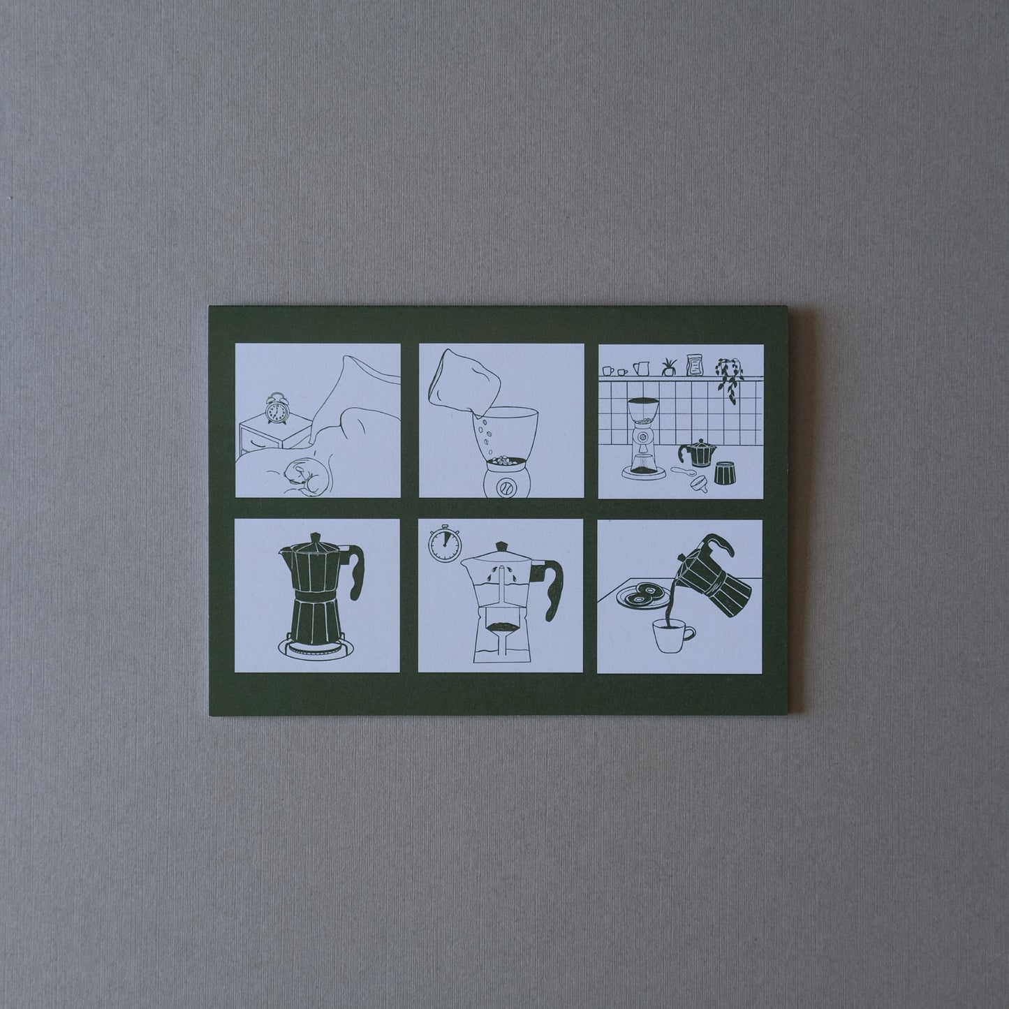 Moka Pot Coffee Brewing Process Print