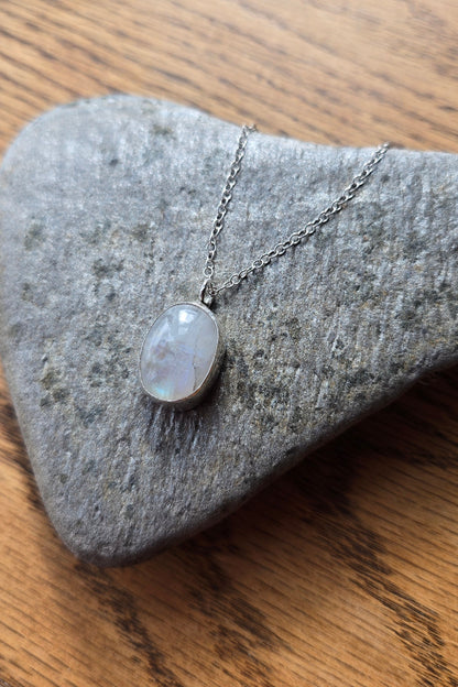 Sterling Silver Moonstone Necklace