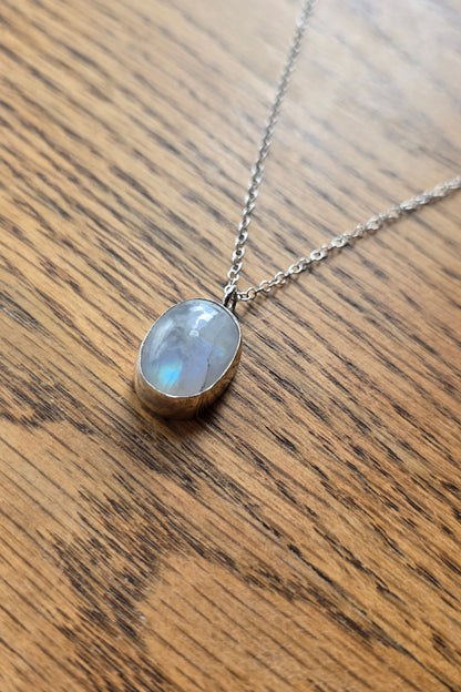 Sterling Silver Moonstone Necklace