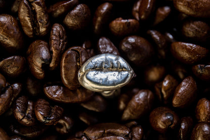 Barako Liberica Sterling Silver Coffee Bean Cuff Links - Sølv Lines
