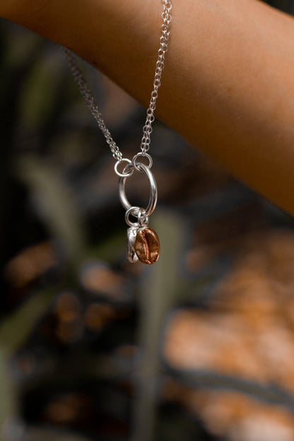 Colombian Coffee Bean Bracelet - Sølv Lines