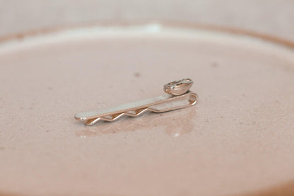 Guatemala Maragogype Sterling Silver Coffee Bean Tie Clip - Sølv Lines